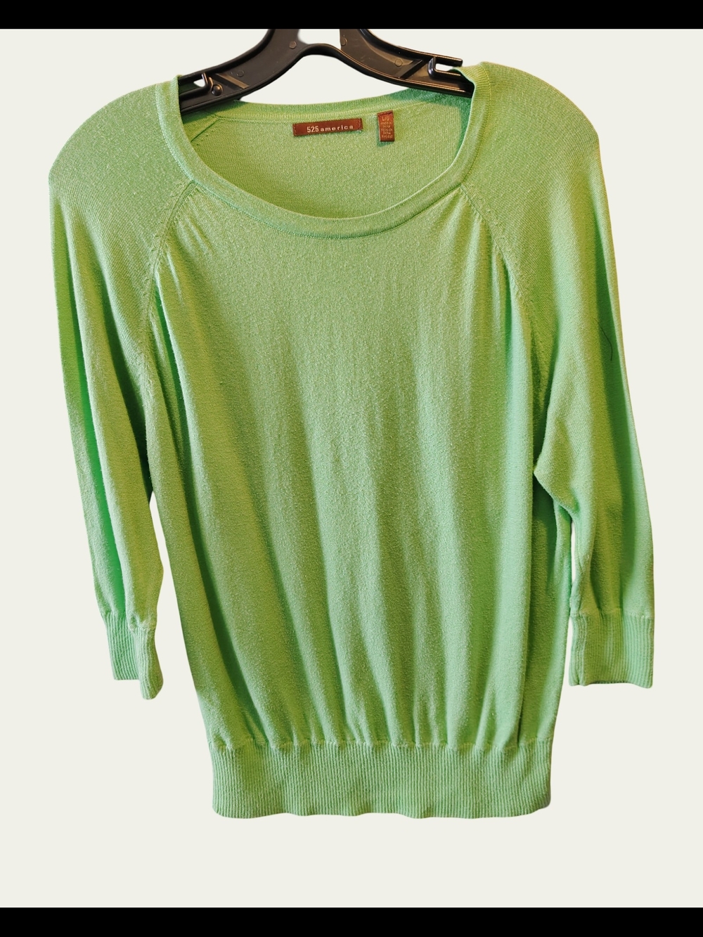 525 America Light Green Pullover Sweater